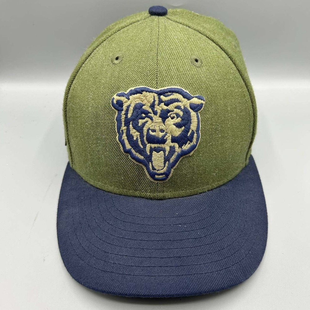 Chicago Bears NFL Hat Men 7 1/2 Salute to Service 59Fifty New Era Fitted Cap
